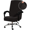 Velvet Home Office Chair Covers Stretchable Computer Desk Chair Covers Mid - High Back Universal Executive Boss Chair Covers. 