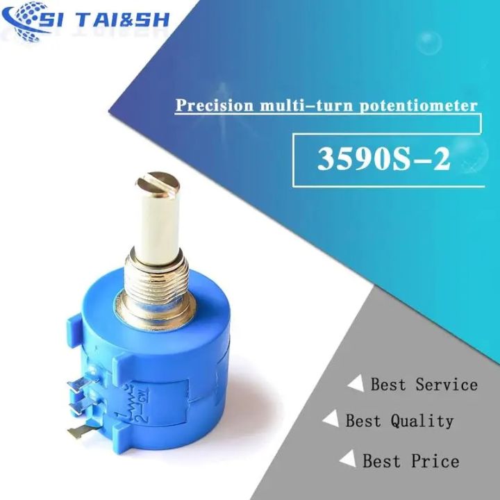 3590S-2-101 201 501 102 202 502 103 203 503 104 L 3590S 10K ohm Precision Multiturn Potentiometer 10 Ring Adjustable Resistor