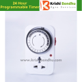EU plug Mechanical timer switch 24 Hour Programmable Timer Switch Mechanical Timer 220V 16A Universal Socket. 