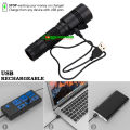 Powerful T6 LED Torchlight 10W 800 Lumen USB Rechargeable IP65 Torch Light. 