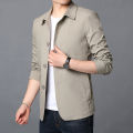 Spring Autumn Male Casual Fashion Solid Color Jacket Hombre Long Sleeve Slim All-match Buttons Tops Men Cardigan Coat Outwear.