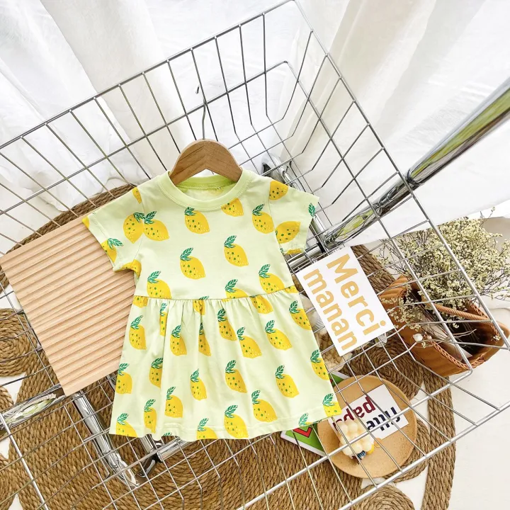 Fashion%20Summer%20Holiday%20Pattern%20Baby%20Dress%20Kids%20Girls%20Clothing%20Short%20Sleeve%20-%20Image%205