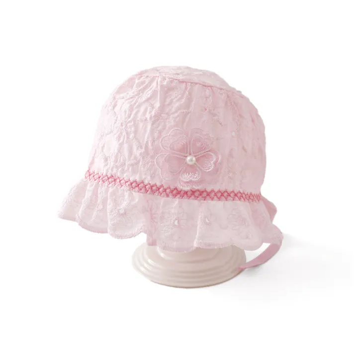 Lace%20Ruffle%20Baby%20Hat%20Cute%20Flower%20Infant%20Girl%20Princess%20Cap%20Solid%20Color%20Mesh%20Newborn%20Bonnet%20Summer%20Kids%20Lace-up%20Sun%20Hats%20-%20Image%208
