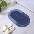 Super Absorbent Bath Mat with Non-Slip Bottom - Easy to Clean Bathroom Rugs - 40x60cm (Blue Colour).