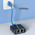 Extender LAN Cable Adapter 1000Mbps Game switch RJ45 Ethernet Splitter Adapter Gigabit Network Cable Splitter box Plug and Play.