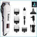 Kemei KM-809A Professional Hair Clipper LCD Display Household Rechargeable Trimmer Haircut Clipper Cutter Styling Tool. 