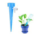 (Blue) Plant Auto Watering Spike with Control Valve Automatic Irrigation Water Spike Dripper. 