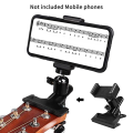 Guitar Phone Holder Rotatable Sheet Music Stand.