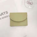 Dopamine Color Korean Solid Simple Card Bag Multi functional Large Capacity Wallet. 