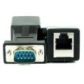 TWEXQNY 4 Pack VGA Extender Male to RJ45 CAT5 CAT6 20M Network Cable Adapter COM Port to LAN Ethernet Port Converter. 