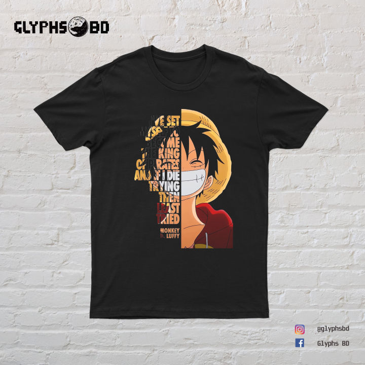 Anime Printed Comfort Style with Half Sleeve Round Collar T-Shirt