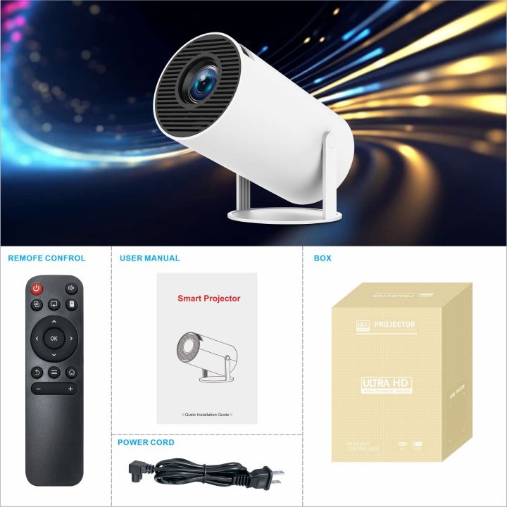 HY300%20Portable%204K%20Projector%20for%20Cross-Border%20Foreign%20Trade,%20Home%20High-Definition%20Cinema,%20Smart%20Portable%20Projector%20-%20Image%203