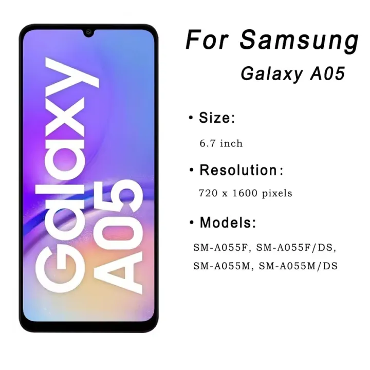 Grade%20AAA++%20Quality%20LCD%20For%20Samsung%20Galaxy%20A05%20Display%20Touch%20Screen%20Digitizer%20Assembly%20Replacement%20Parts%20100%25%20Tested%20-%20Image%202