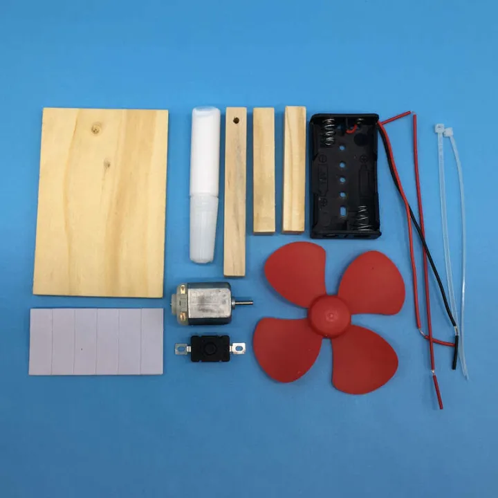Elementary%20School%20Student%20Self%20made%20Simple%20Science%20Experiment%20DIY%20Handmade%20Material%20Pack%20Technology%20Small%20Manufacturing%20Electric%20Fan%20-%20Image%202