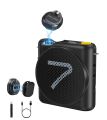 7RYMS WA2 Wireless Voice Amplifier with Magnetic Lavalier Mic for Teachers, Portable Speaker Clip-On Mic- Noise Canceling.