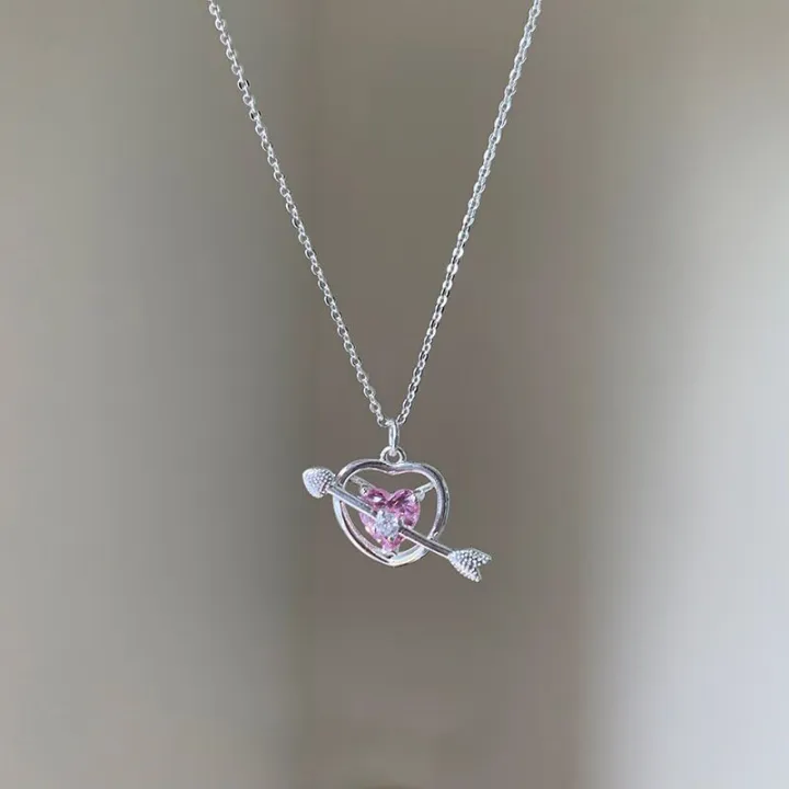 One%20Arrow%20Piercing%20Heart%20Pink%20Diamond%20Necklace%20Light%20Luxury%20Jewelry%20Girlfriend%20Birthday%20Gift%20-%20Image%206