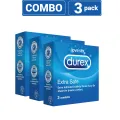 Durex - Extra Safe Condom - Combo Pack - 3 Packs - 3x3=9pcs. 