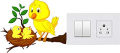 5 piece Decors transparent stickers.