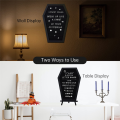 1Set Black Felt Letter Board Gothic Message Board Office Home Decor Letter Board with 340 White Changeable Characters.