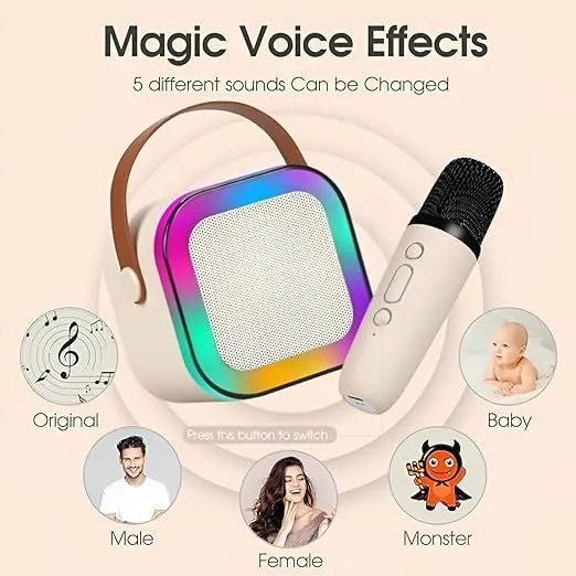 K12%20Karaoke%20Machine%20Portable%20Bluetooth%205.3%20PA%20Speaker%20With%201%20Wireless%20Microphones%20Home%20Family%20Singing%20Children's%20Gifts%20-%20K12S%20-%20Image%206