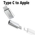 【All Series】 Micro USB to Type-C to Lightning Adapter Android Apple IOS UBS-C Converter Data Sync Fast Charging Charger.