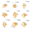 Lacteo 2024 Trendy Geometric Irregular Big Cuff Ring for Women Matte Gold Color Finger Ring Ladies Party Gifts Jewelry Girls.