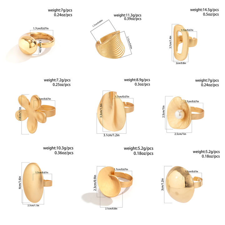 Lacteo%202024%20Trendy%20Geometric%20Irregular%20Big%20Cuff%20Ring%20for%20Women%20Matte%20Gold%20Color%20Finger%20Ring%20Ladies%20Party%20Gifts%20Jewelry%20Girls%20-%20Image%206