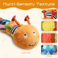 Baby Rattle Musical Caterpillar Worm Soft Infant Plush Toys Educational Interactive Sensory Toy for Babies Newborn Toddler Gift. 