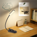 Reading Light with 3 Colors, Book Light for Reading in Bed Rechargeable Reading Lights for Books Black 2Pcs.