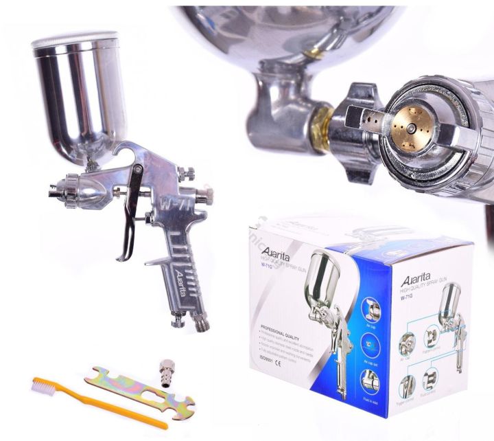 Auarita Air Spray Gun for paint spray, Cup size : 400ml Model : W-71G