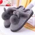 Cute Rabbit Ears House Shoes Women Winter Warm Slippers Female Plush Slippers For Home Indoor Casual Ladies Soft Shoe Woman.