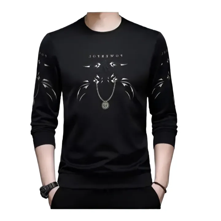 BLACK%20%20COLOR%20COTTON%20LONG%20SLEEVE%20SMART%20T-SHART%20FOR%20MEN%20.%20-%20Image%202