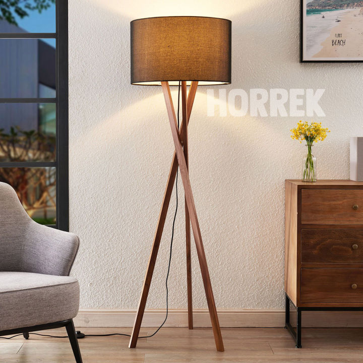 Wooden Floor Lamp | Lamp Shade | Stand Lamp | Home And Room Decor