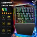 Paket Keyboard Gaming Single Hand RGB Divipard Keyboard Gaming. 