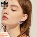 Carat Smooth Earrings Chic C-shaped Women's Huggie Earrings Lightweight Daily Wear Jewelry for Commute Dating Solid Color Lady Ear Accessories Minimalist Style Earrings. 