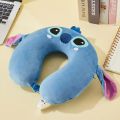Comfortable Travel Neck Pillow for Car & Plane, Soft Fabric, Cartoon Character Design, Ideal for Long Trips and Home Decor. 