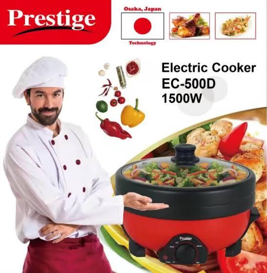 Prestige Electric Multi cooker EC 500D 1500 Watt saving cooking cost