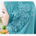 Malaysia Muslim Hijab Scarf One Piece Amira Solid Flower Rhinestone Shawl Women Headscarf Ready To Wear Musulmane Femme Cap Hat. 