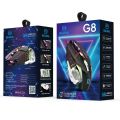 BAJEAL G8 Hot Wheels Wired Mouse USB Gaming 6D Macro Definition Programming Luminous Gaming Machine.