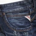 Newly Designer Fashion Men Jeans Retro Blue Elastic Slim Fit Ripped Jeans Men Italian Style Vintage Casual Denim Pants Hombre. 