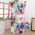Printed Bath Towel Beach Towel Microfiber Absorbent Soft Foreign Trade Swimming by the Sea Holiday Pad Shawl. 