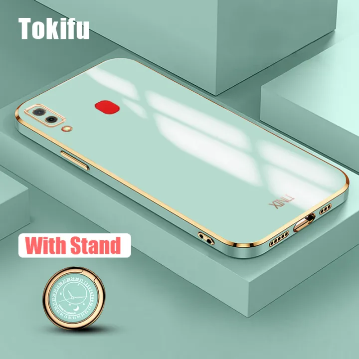 Tokifu%20For%20Samsung%20Galaxy%20A30%20Back%20Cover%20Luxury%206D%20Plating%20Soft%20Cases%20Silicone%20Phone%20Cases%20With%20Stand%20-%20Image%202