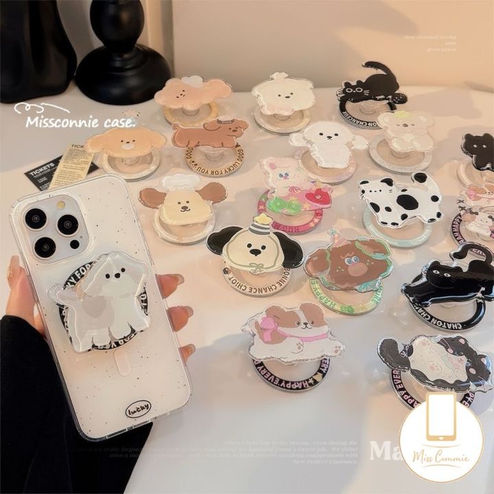 Luxury Cartoon Black Kitten Universal Magnetic Bracket Fashion Cute ...