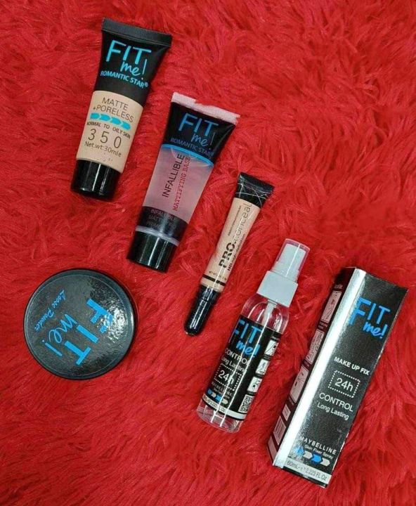 Six combo set Makeup and lip blam free