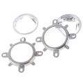 3PCS/set LED Lens Glass Reflector Collimator Fixed Bracket COB High Power Chip SEVICH.