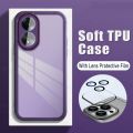 New Phone Case For Honor X5 Plus 4G Cover Camera Protection Semi Transparent Soft Silicone Shockproof with Lens Protector Films for Honor X5 Plus Case.