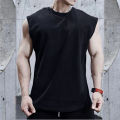 Summer Plain Mens Fitness Singlets Loose Mesh Tops Bodybuilding Tank Top Men Gym Clothing Sporting Oversized Muscle shirt BunnyGarden.