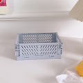 Folding Plastic Storage Box Desktop Organizing Stationery Storage Basket hot sell. 