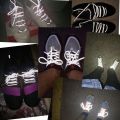 YUNTOUNIAO 1Pair 3M Reflective Shoelaces for Sneakers Shoe laces Safety reflective Shoelace Round Laces Shoes Strings 100/120/140/160cm. 