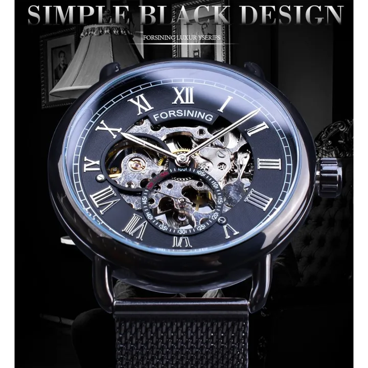 Forsining%20Classic%20Black%20Skeleton%20Clock%20Mesh%20Band%20Design%20Waterproof%20Men's%20Mechanical%20Watches%20Top%20Brand%20Luxury%20Montre%20Homme%20-%20Image%204